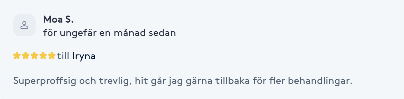 Kundrecension om Iryna Beauty 2